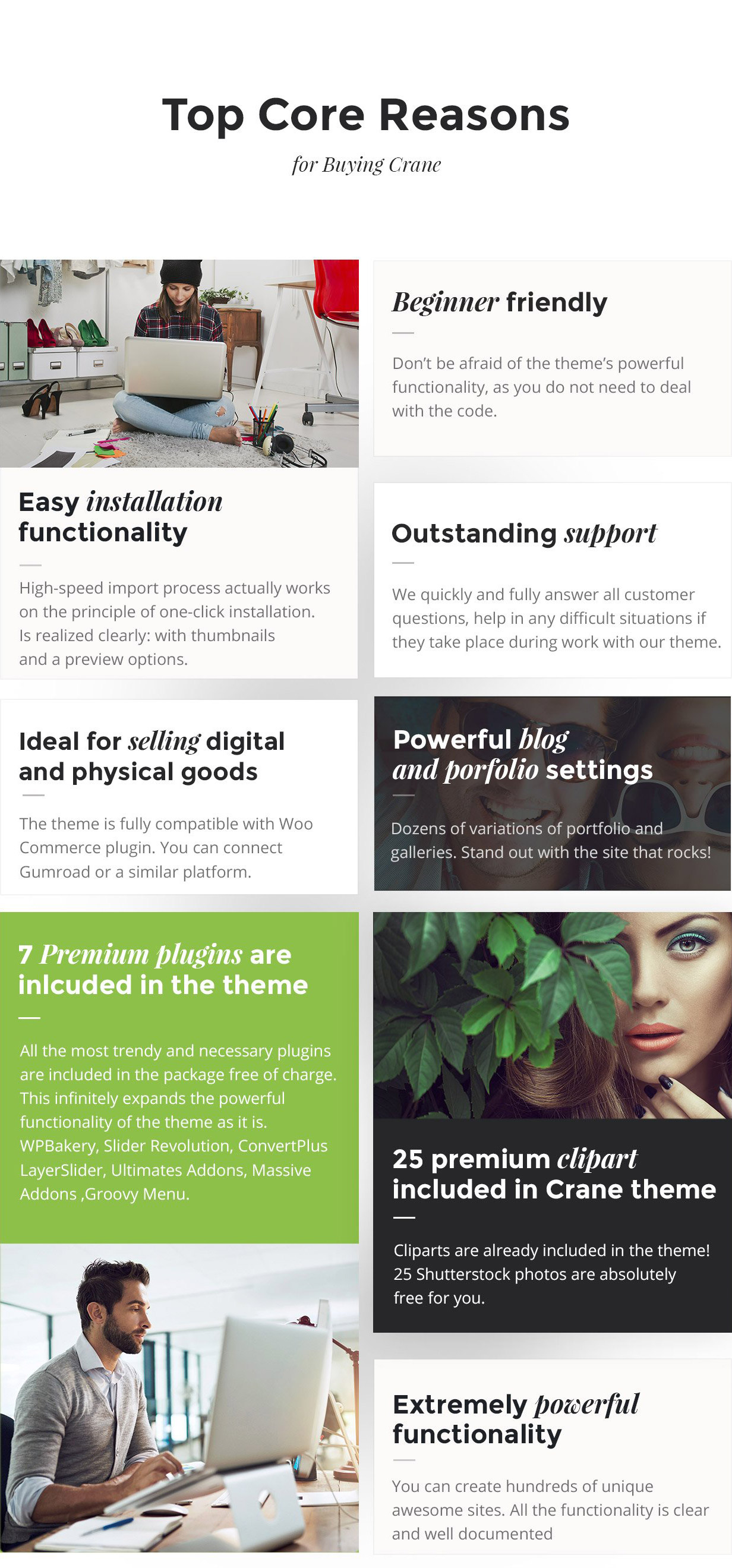 Crane – Responsive Multipurpose WordPress Theme