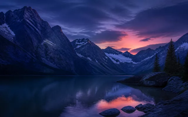 Evening mountain landscape used as the saved page preview