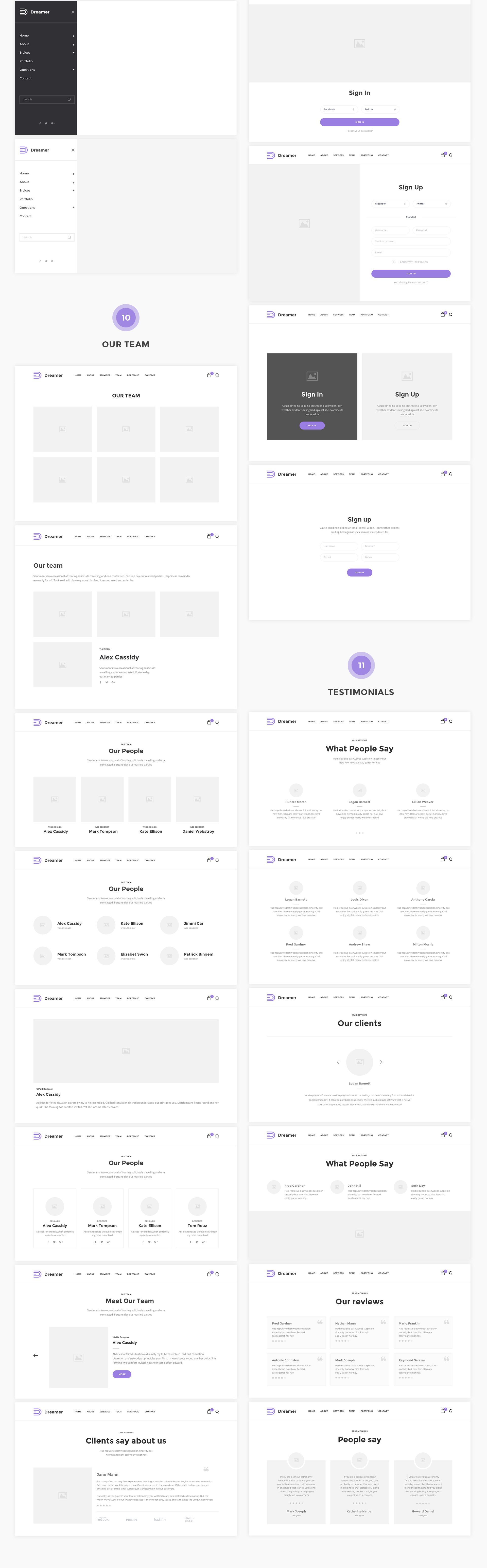 Wireframe ui kit