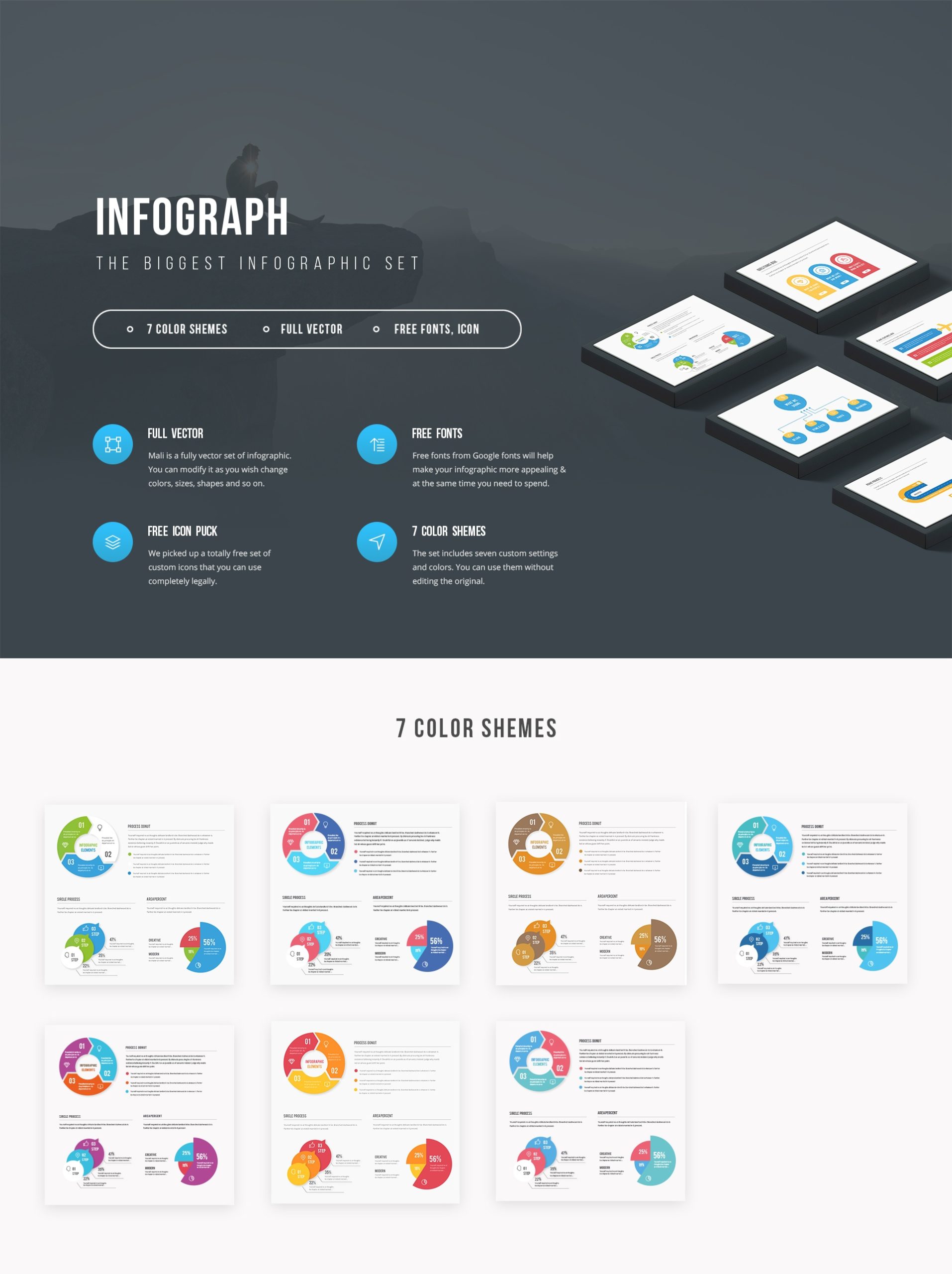 Vector infographic kit