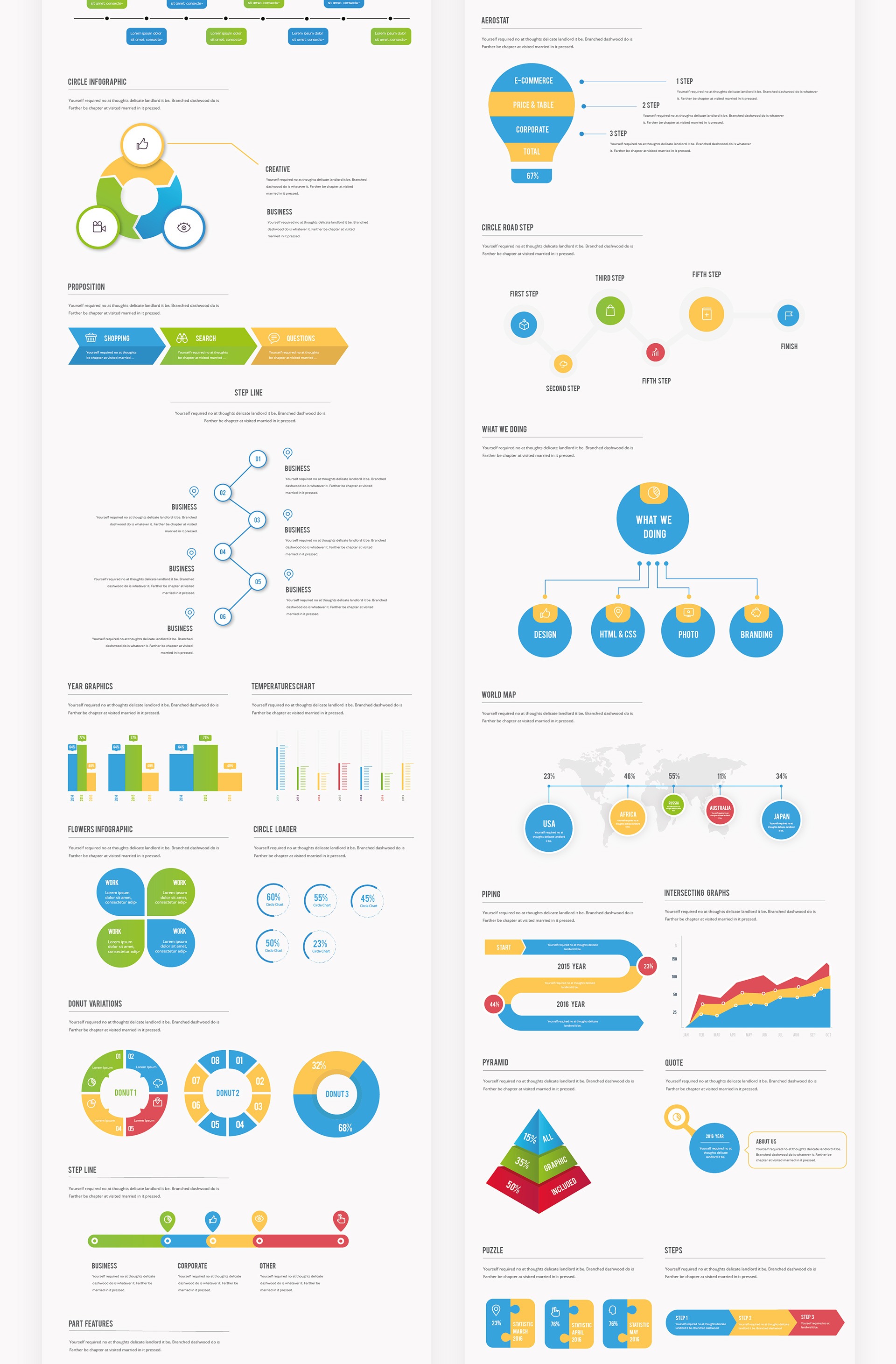 Vector infographic kit