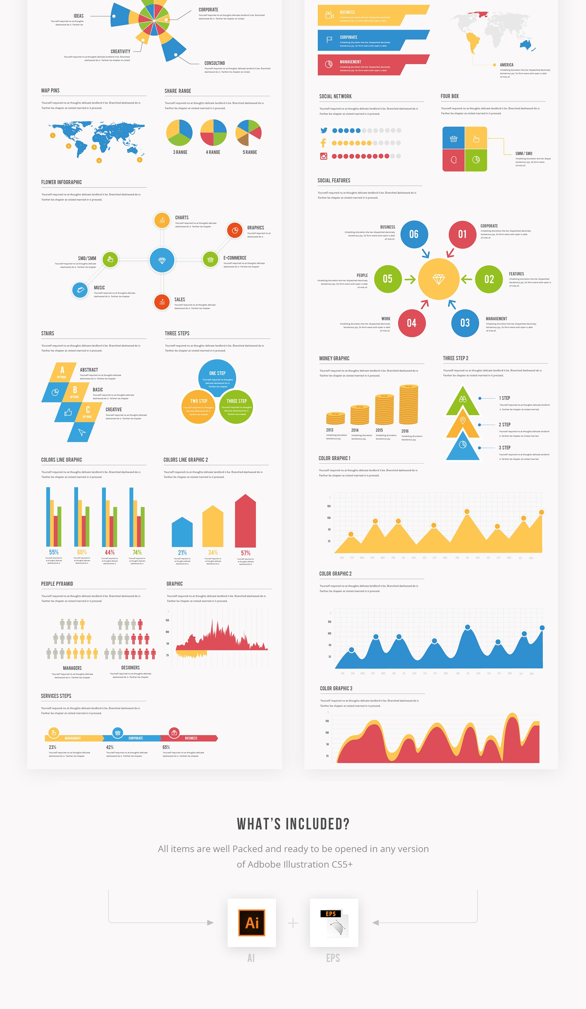 Vector infographic kit